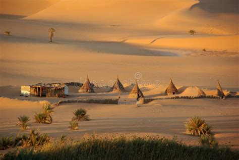 Village in the Libyan Desert Stock Photo - Image of tent, wild: 15747760