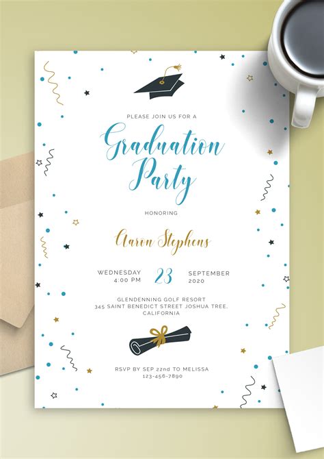 Printable Graduation Invitation - Printable Word Searches