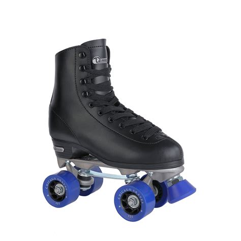 Chicago Men's Classic Quad Roller Skates Black Classic Rink Skate, Size 13 - Walmart.com ...