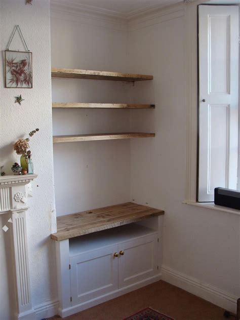 Brilliant Alcove Floating Shelves Diy Tv Wall Unit Furniture