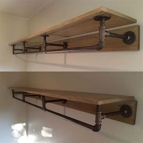 40+ Floating Shelf Ideas Built With Industrial Pipe | Room storage diy, Laundry room shelves ...