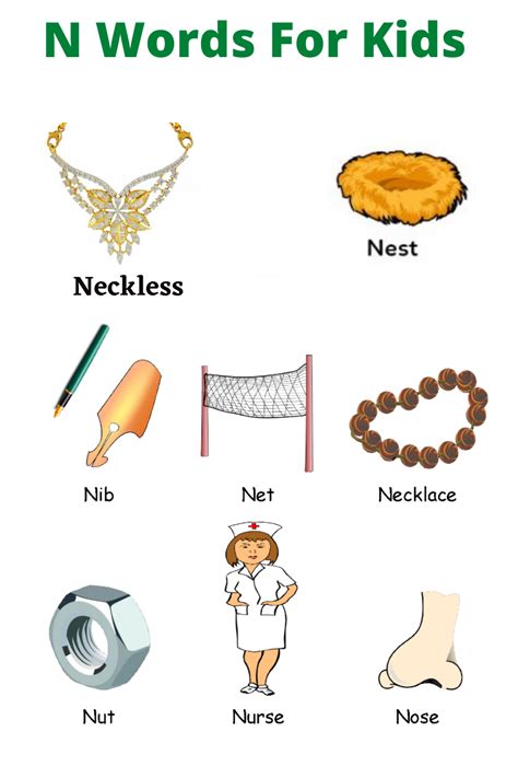 Vocabulary Words Starting With N For Kids | by kids learning | Medium