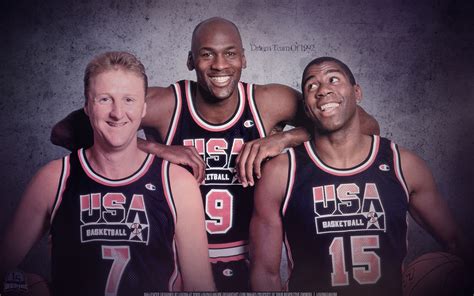 Download Magic Johnson Michael Jordan Larry Bird Olympics Basketball ...