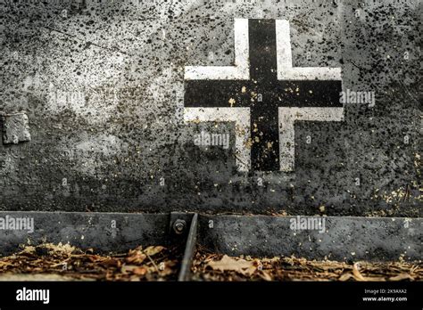 Emblem of the Nazi army from World war two - Wehrmacht. The Balkenkreuz ...