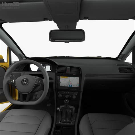 Volkswagen Golf 5-door hatchback with HQ interior 2021 3D model ...