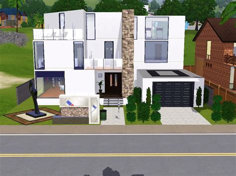 Modern Sims 3 House by LavnebDesigns on DeviantArt