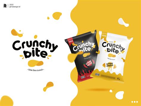 Crunchy Bite Logo & Packaging Design | Logo packaging design, Graphic design packaging, Logo ...