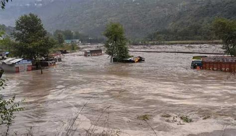 Flash floods were triggered by a cloudburst in Ladakh’s Kargil.