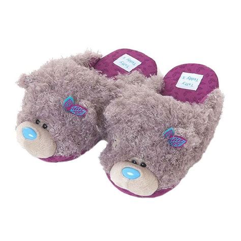 Me to You Bear Purple Slippers Size 5/6 | Purple slippers, Tatty teddy, Slippers