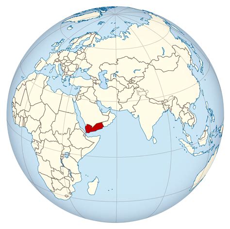 Grande mapa de ubicación de Yemen | Yemen | Asia | Mapas del Mundo