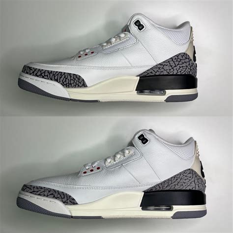 REAL vs FAKE ‘REIMAGINED WHITE CEMENT’ JORDAN 3 : r/Repsneakers