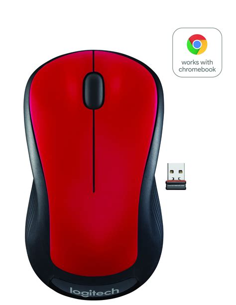 Logitech Full Size Wireless Mouse - Red - Walmart.com - Walmart.com