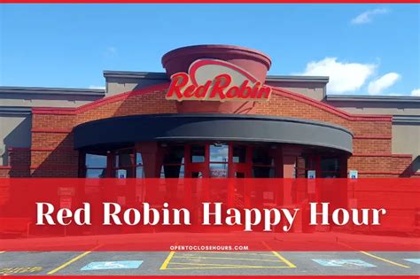 Red Robin Happy Hour in 2023