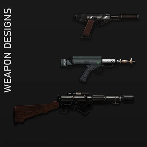 ArtStation - Sci-Fi Weapon Designs 01