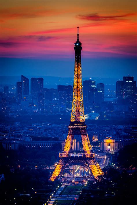 Sunset Eiffel Tower Wallpapers - Wallpaper Cave