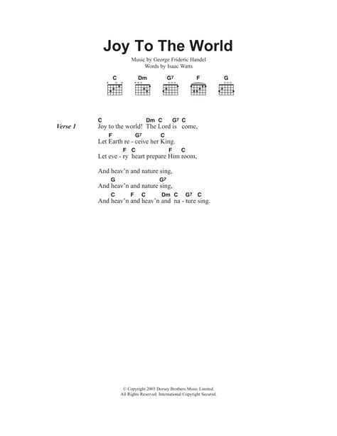 Joy To The World by Traditional Carol - Guitar Chords/Lyrics - Guitar Instructor