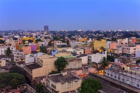 Bangalore City Skyline - India Stock Photo - Image of house, tightly ...