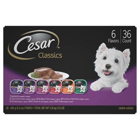 CESAR Classic Flavors Wet Dog Food Variety Pack - 36ct : Target