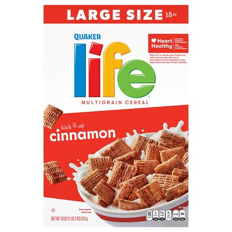 Quaker Life Cinnamon Multigrain Cereal - Shop Cereal at H-E-B