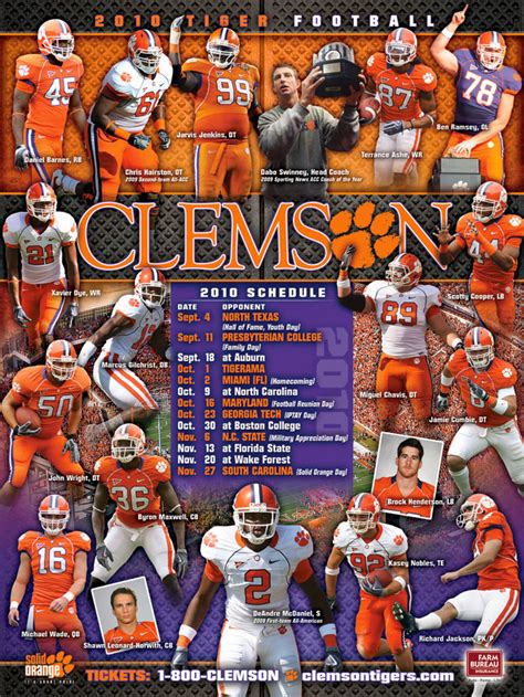 Clemson Football Schedule Wallpaper - WallpaperSafari