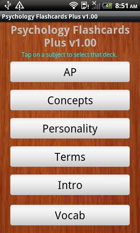 Psychology Flashcards Plus Latest Version 1.00 for Android