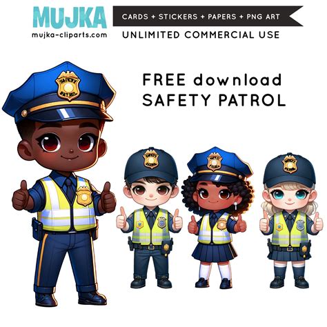 Free Safety Patrol PNG Graphics, freebies, free children art, free cli ...