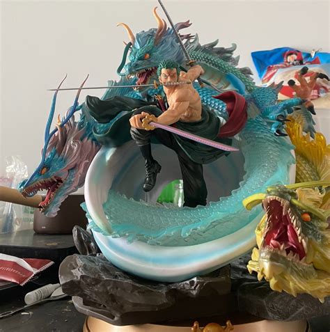 [PO] 1/4 One Piece Roronoa Zoro Figure Figurine Resin Statue, Hobbies ...