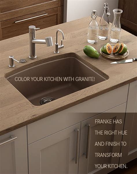 Color your kitchen with granite! Franke has the right hue and finish to transform your kitchen ...