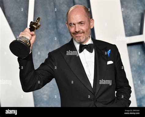 Edward Berger, winner of best international feature, arrives at the Vanity Fair Oscar Party on ...