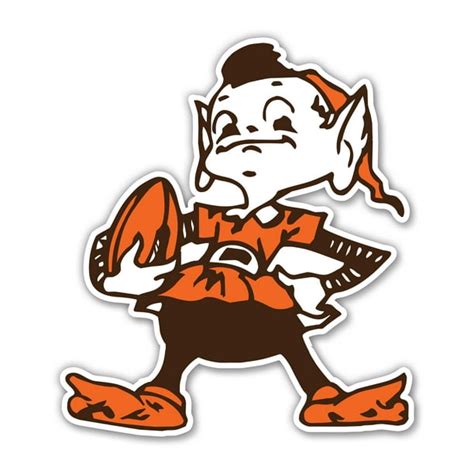 Cleveland Browns Brownie The Elf 12'' Spirit Size Laser-Cut Steel ...