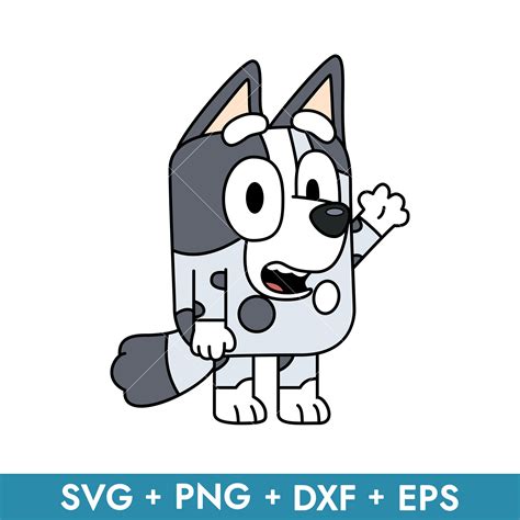 Muffin Dog Svg, Bluey Muffin Svg, Bluey Svg, Cartoon Svg, Pn | Inspire ...