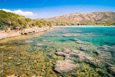 Tuerredda, one of the most beautiful beaches in Sardinia. Stock Photo | Adobe Stock