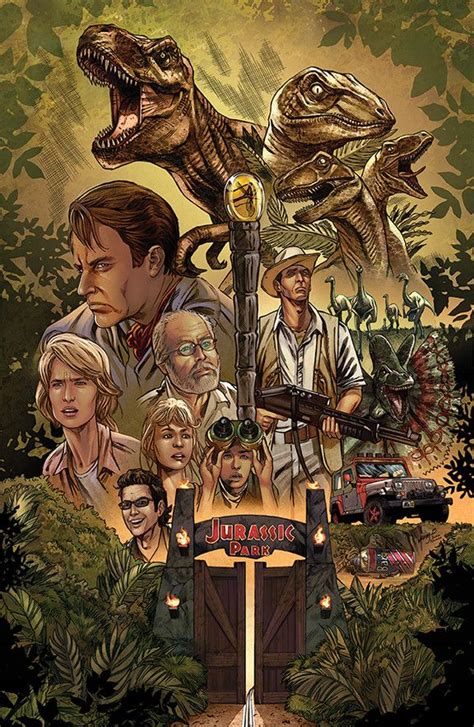 #JurassicPark fan poster created by Kevin McCoy & coloured by Ivan ...