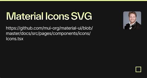 Material Icons SVG - Codesandbox