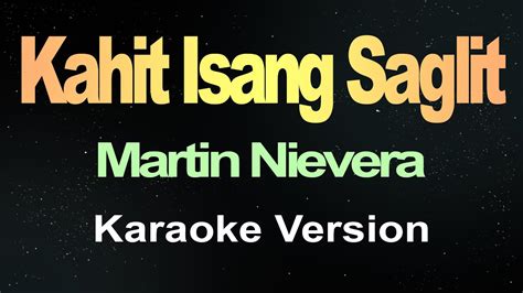 Kahit Isang Saglit (Karaoke) - YouTube