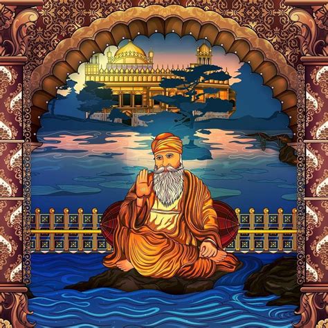 Dhan dhan guru nanak dev ji | Hindu art, Guru nanak wallpaper, Guru ...