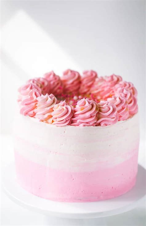 Pink Ombre Cake - A Classic Twist