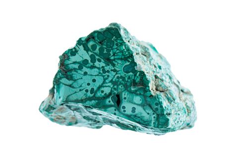 Minerals Malachite Isolated On White Background Stock Photo - Download Image Now - iStock