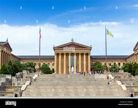 The Philadelphia Museum of Art with the famous "Rocky" steps Stock ...