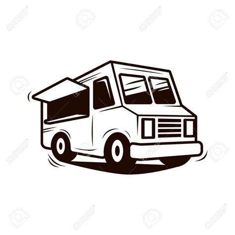 Food truck line art vector royalty free cliparts, vectors, and stock | Line art vector, Line art ...