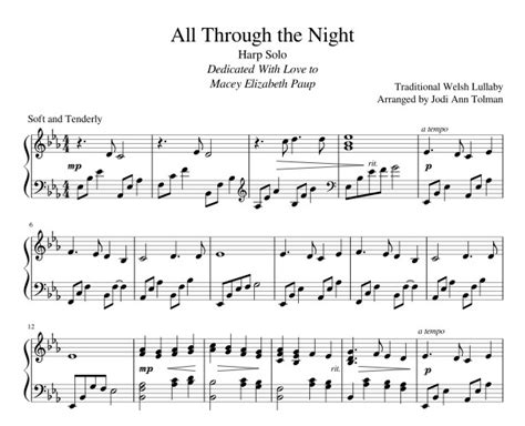 All Through the Night – Harp Column Music