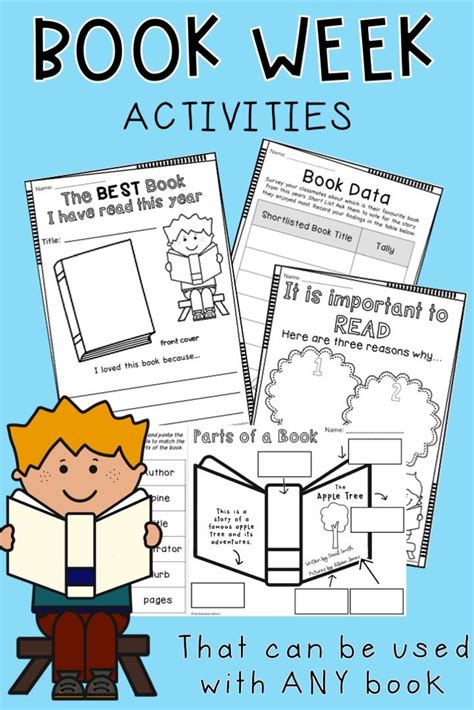 Use these book week activities for lower primary students to support any book or theme. Think ...