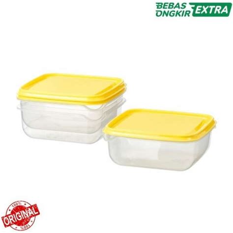 Jual Set Tupperware Tempat Wadah Makanan Plastik Isi3pcs Kedap Udara ...