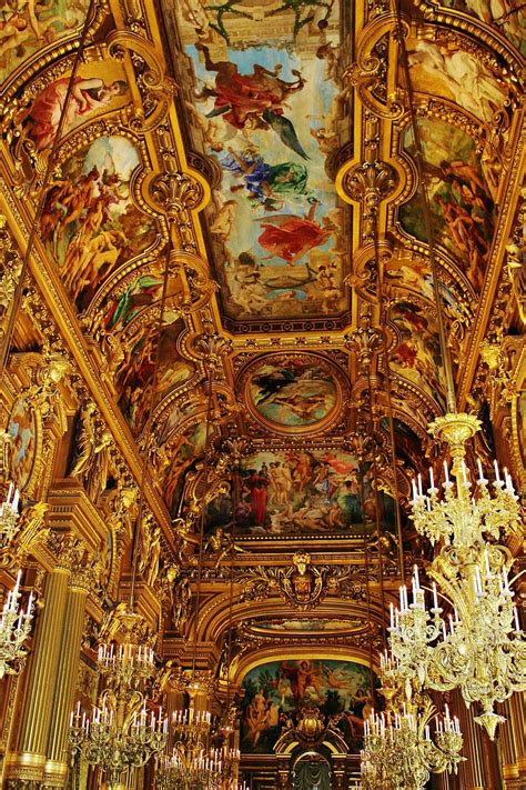 opera, garnier, theatre, paris, france, ceiling, walkway, old | Piqsels