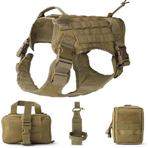 Large Tactical Dog Harness Vest with Handle