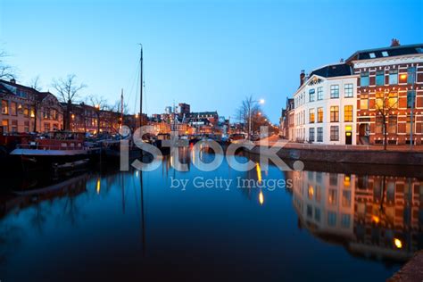 Groningen Canal Street At Night Stock Photo | Royalty-Free | FreeImages