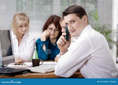 Office team stock image. Image of communications, business - 18712019