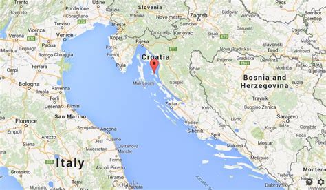 Where is Rab on map of Croatia