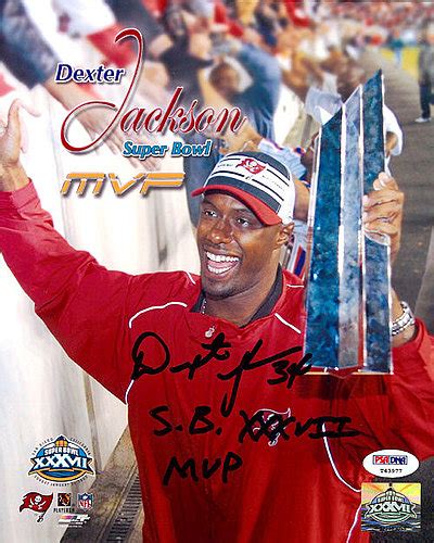 Dexter Jackson Autographed 8x10 Photo Tampa Bay Buccaneers SB XXXVII ...