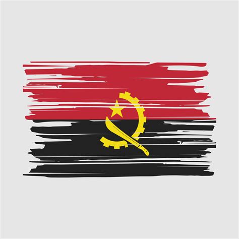 Angola Flag Brush 20446169 Vector Art at Vecteezy